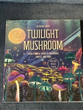 Twilight Mushroom Coloring Book